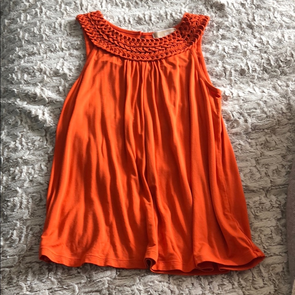 BRIGHT ORANGE BLOUSE